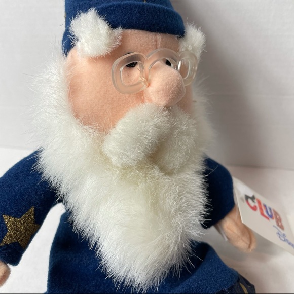 Disney Merlin Sword in The Stone Wizard Plush Bean Bag Stuffed Animal New - Picture 7 of 9